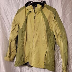 SPYDER Women's Ski Jacket Reflective Yellow Size 12